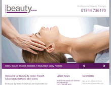 Tablet Screenshot of beautybyhelenfrench.co.uk